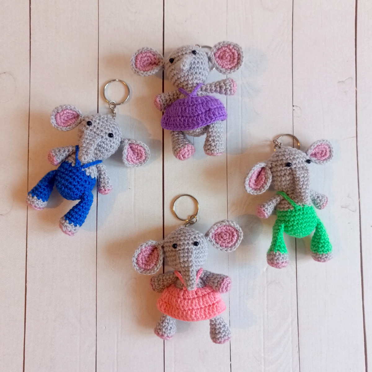 Слоники-брелоки