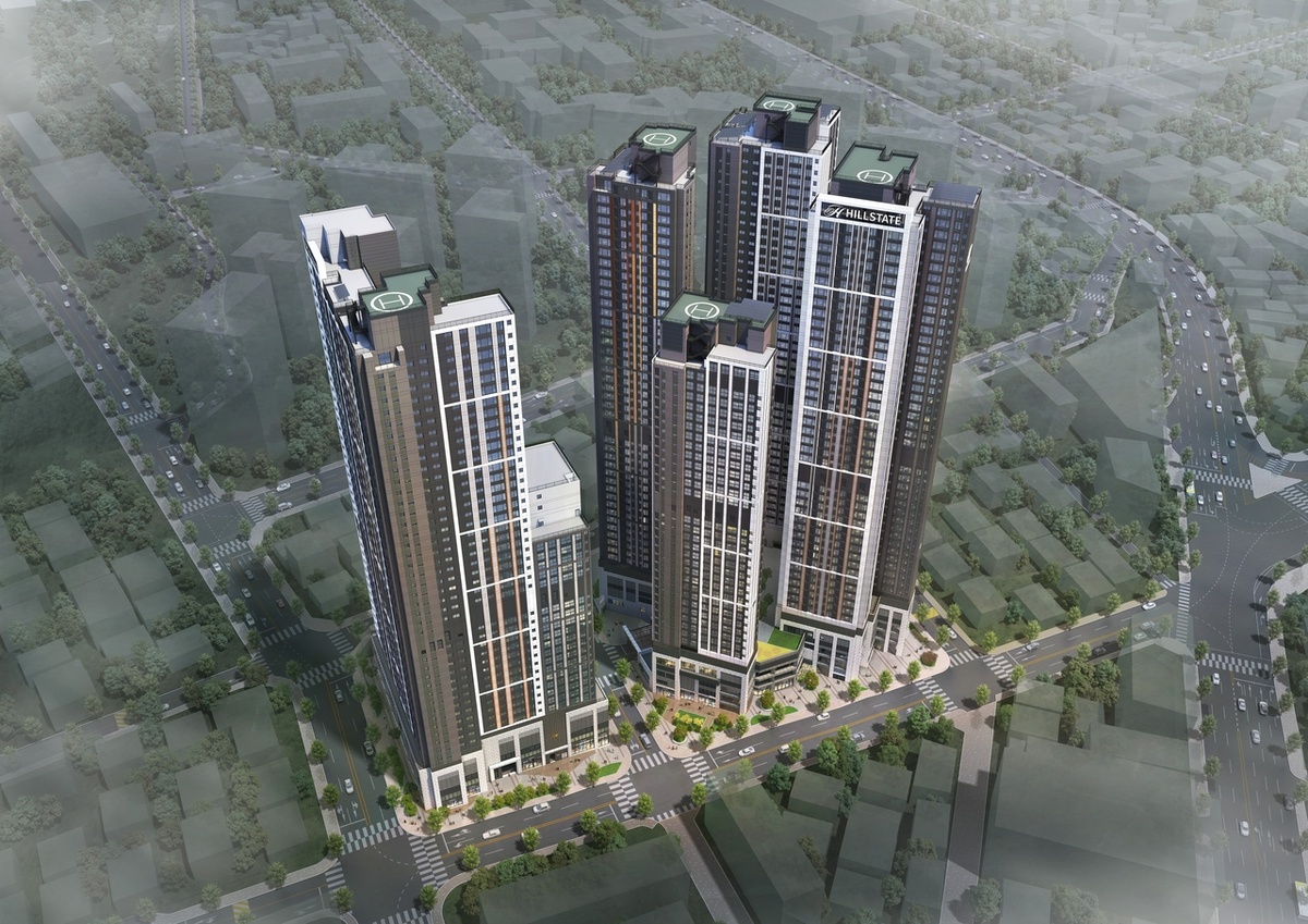 Визуализация комплекса Hillstate Seonam Lake Park (Hyundai E&C) 