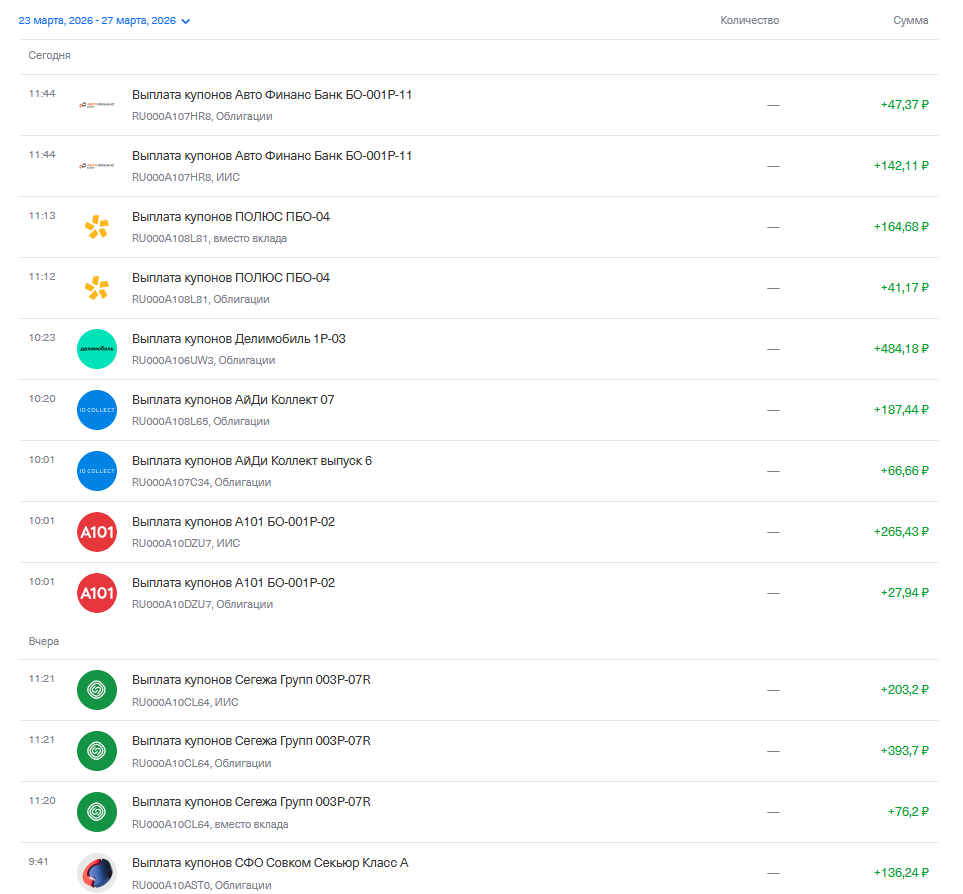 выплаты часть 1