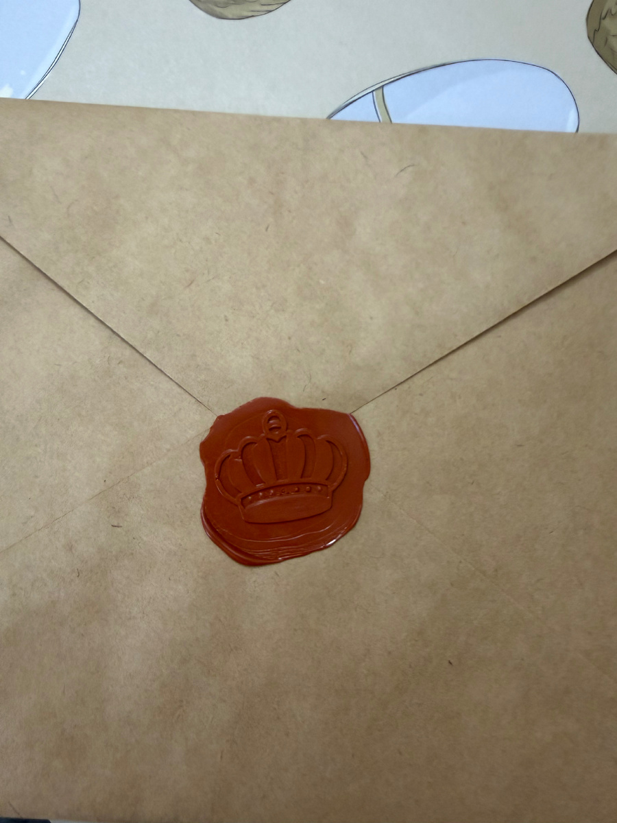 Конверт с сургучной печатью
