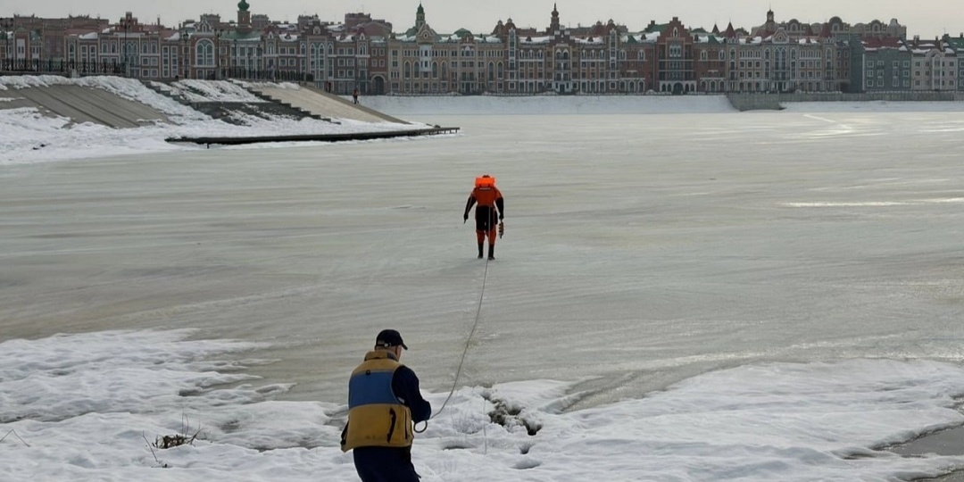 Спасатели Марий Эл представили актуальную информацию о толщине льда на водоемах