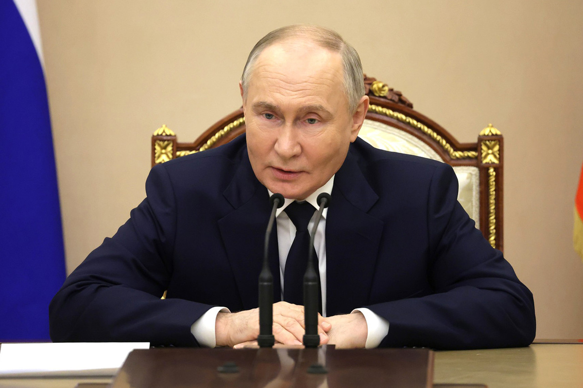 Путин напомнил, что кризис в отношениях начался не по вине России.  Фото: Фото: пресс-служба Администрации президента РФ / kremlin.ru