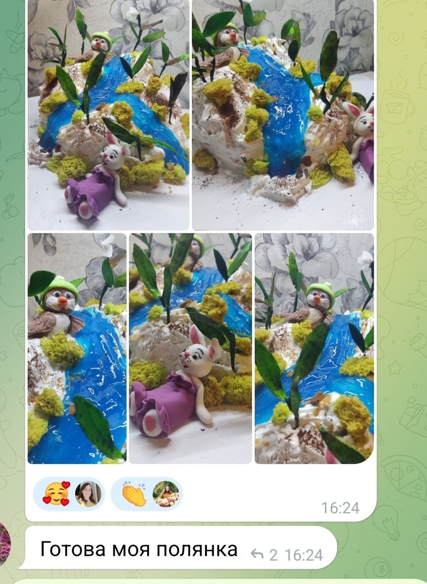 Торт "Полянка" из пасхального интенсива