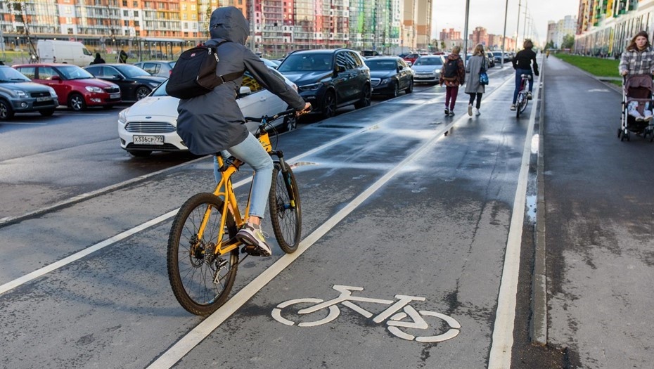    В Петербурге планируют увеличить протяжённость велодорожек до 190 км в 2029 году Автор фото: Ермохин Сергей