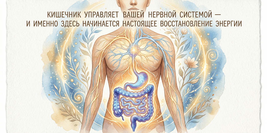🌺Кишечник управляет вашей нервной системой — и именно здесь начинается настоящее восстановление энергии