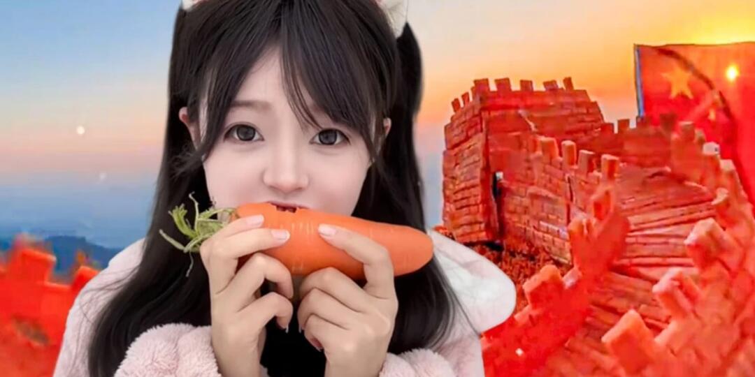 Девушка творит чудеса своим ртом и выгрызает из морковки скульптуры