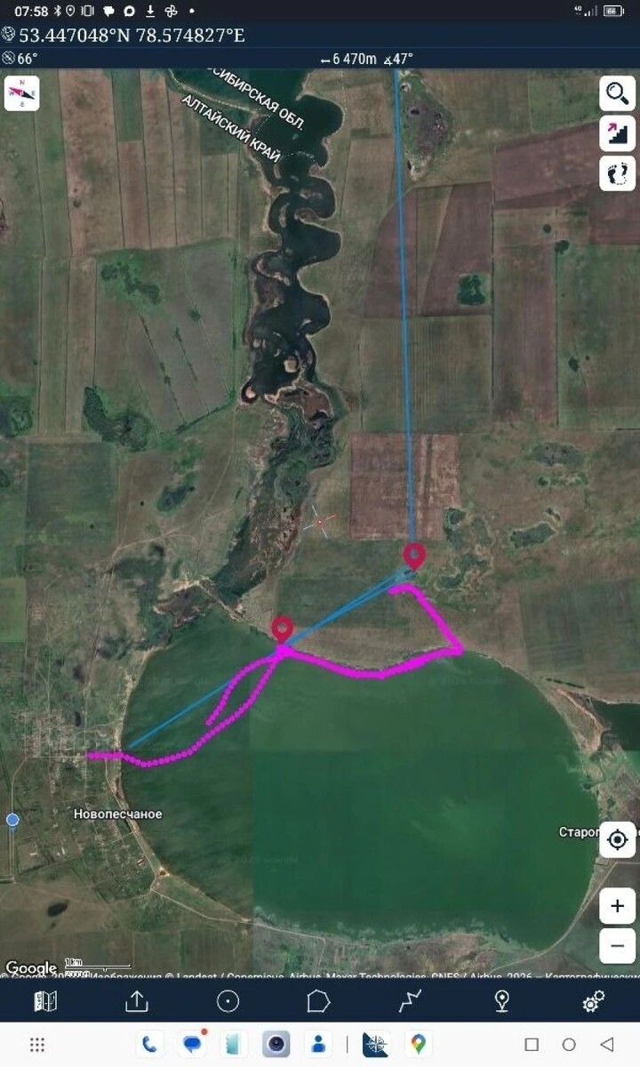    Рыбак заблудился на границе с Алтайским краем. Источник: "Аварийно-спасательная служба Новосибирской области" / Vk.com