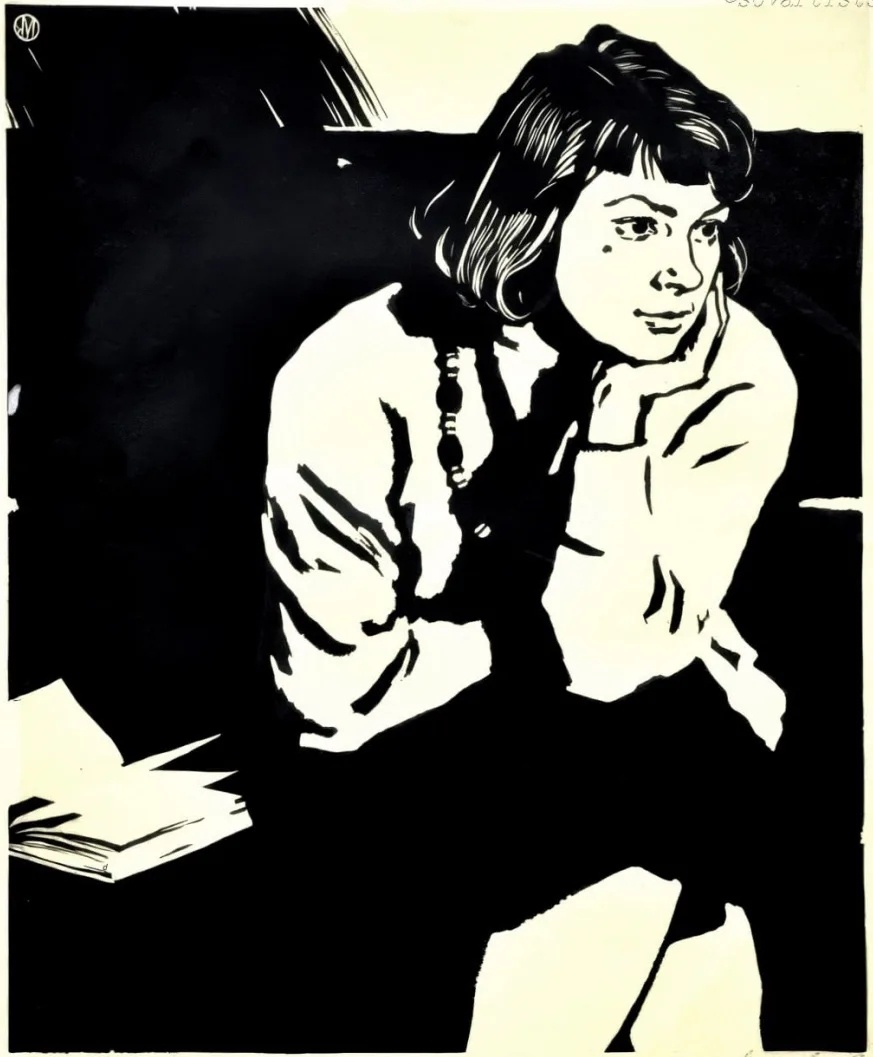 Ярослав Манухин. «Женский портрет». 1956