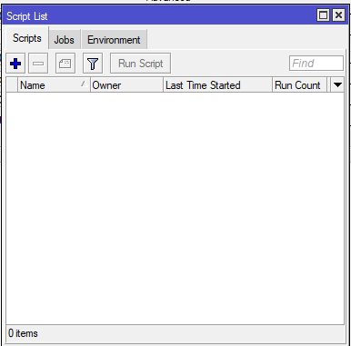 Рис.1 Окно Script List