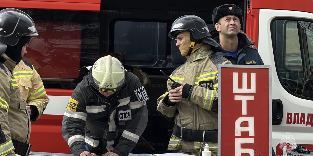 Во Владикавказе прошли пожарно-тактические учения на здании повышенной этажности