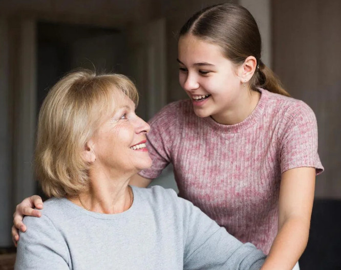 Добрые отношения мамы и дочки