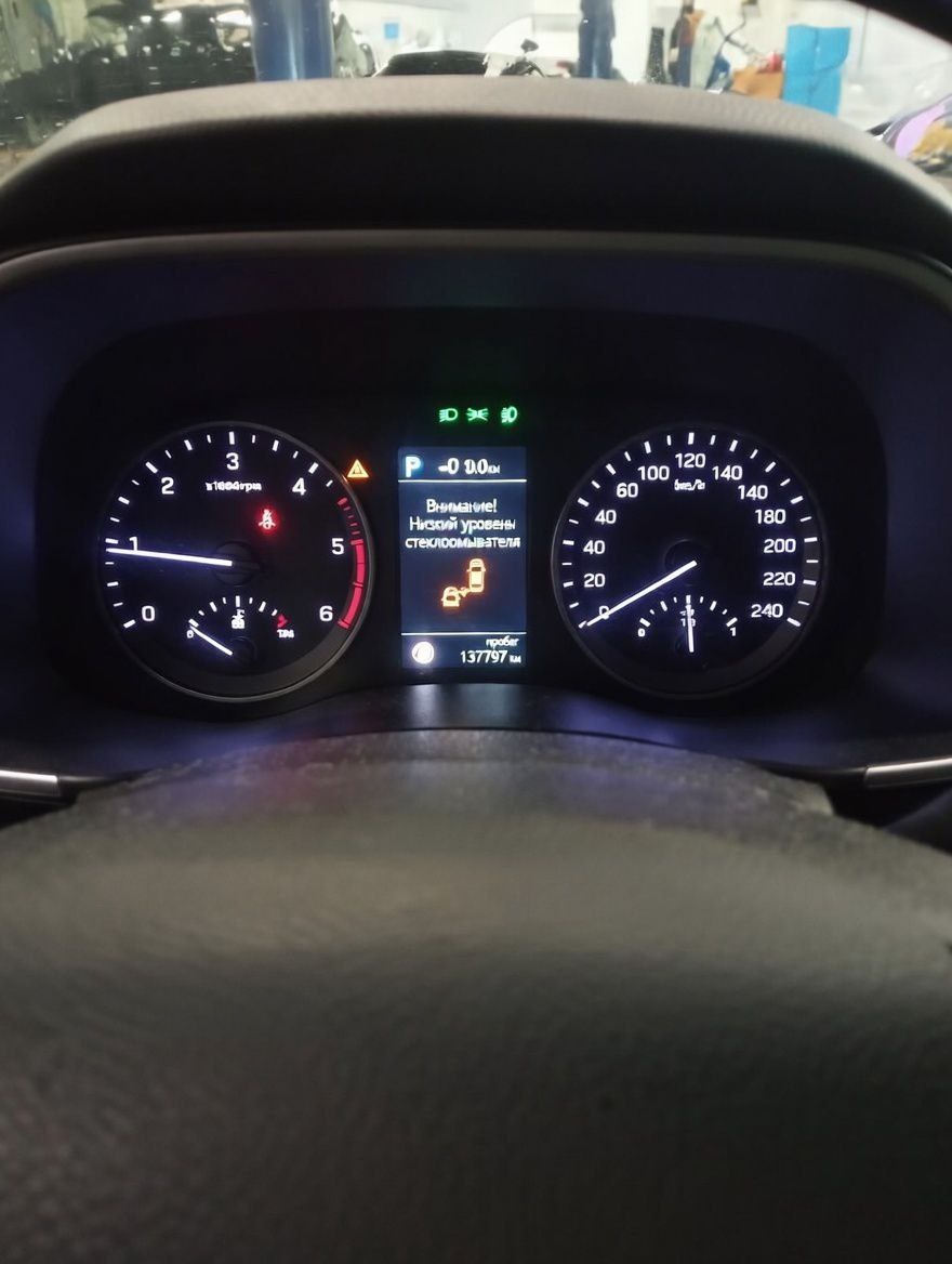 Фиксируем пробег на одометре перед началом работ.