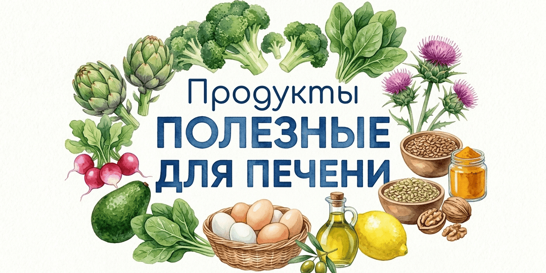 Продукты ПОЛЕЗНЫЕ ДЛЯ ПЕЧЕНИ