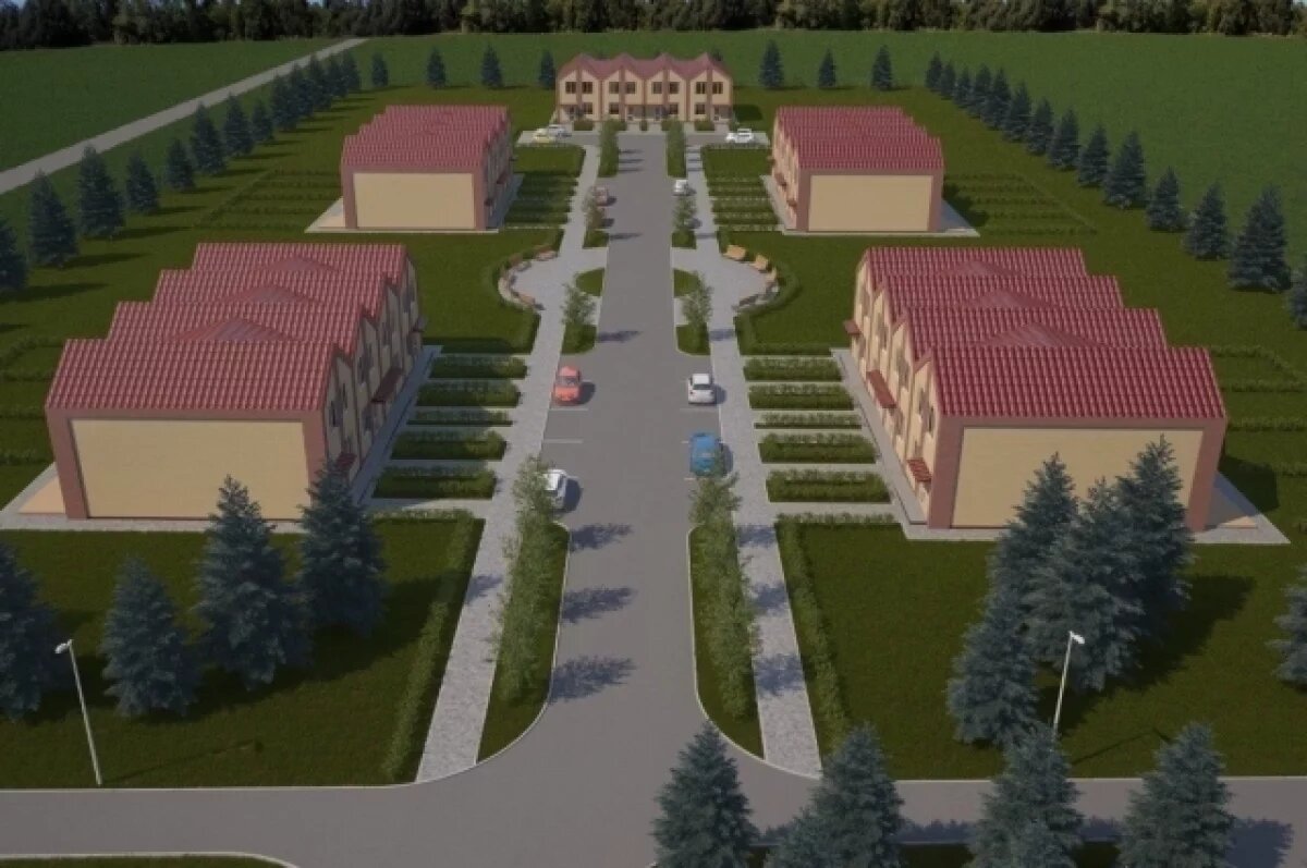    Стройка социальной деревни под Омском за пять месяцев почти не продвинулась