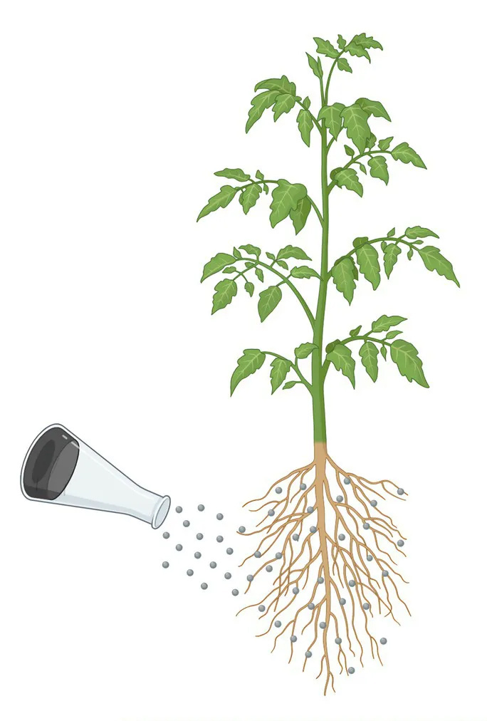 Влияя на рост корней мы регулируем толщину стебля!