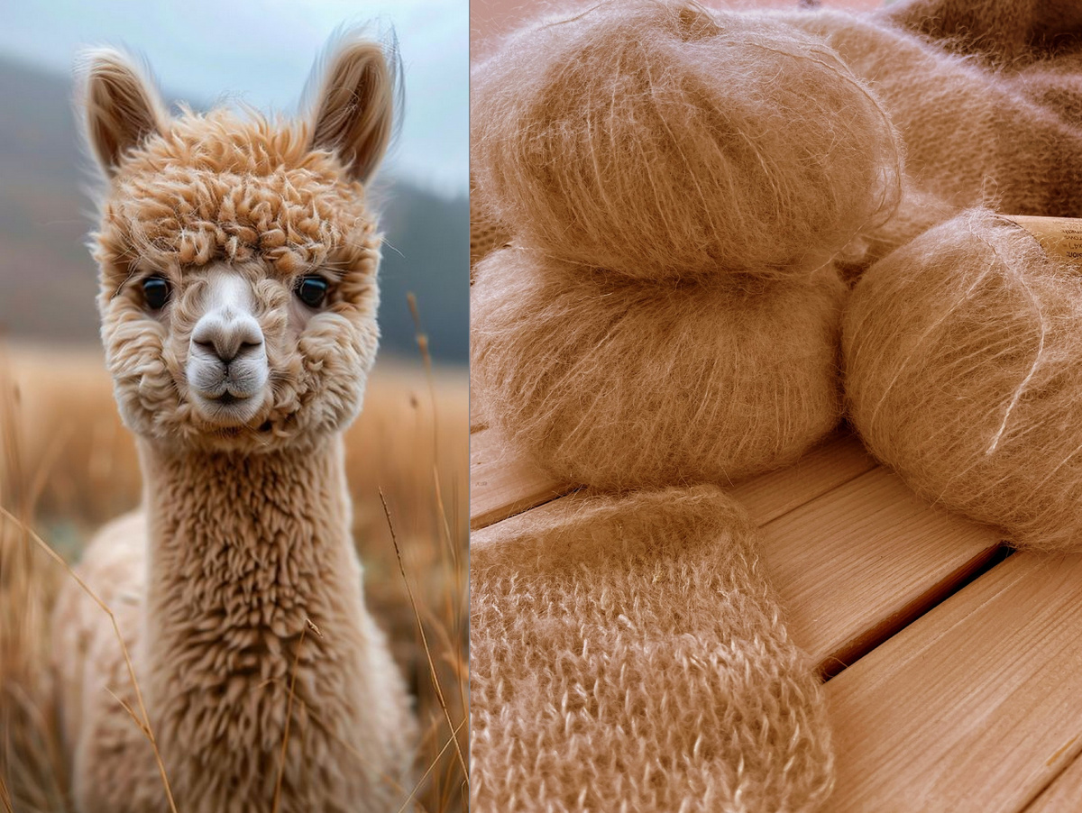 Шерсть альпаки считается в 7 раз теплее, чем овечья (в частности мериноса) и в 3 раза прочнее.