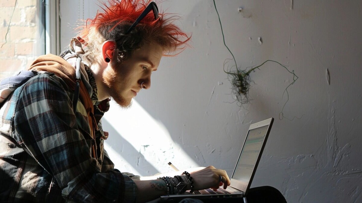    Таким видит нейросеть типичного начинающего айтишника   Изображение Midjourney