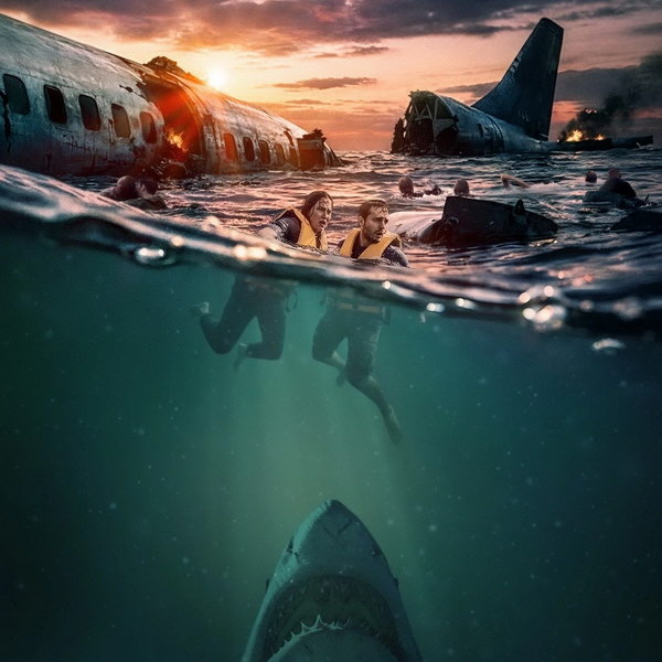     Пилоты Аарон Экхарт и Бен Кингсли пытаются спасти пассажиров в небе и в океане в трейлере «Глубоких вод»