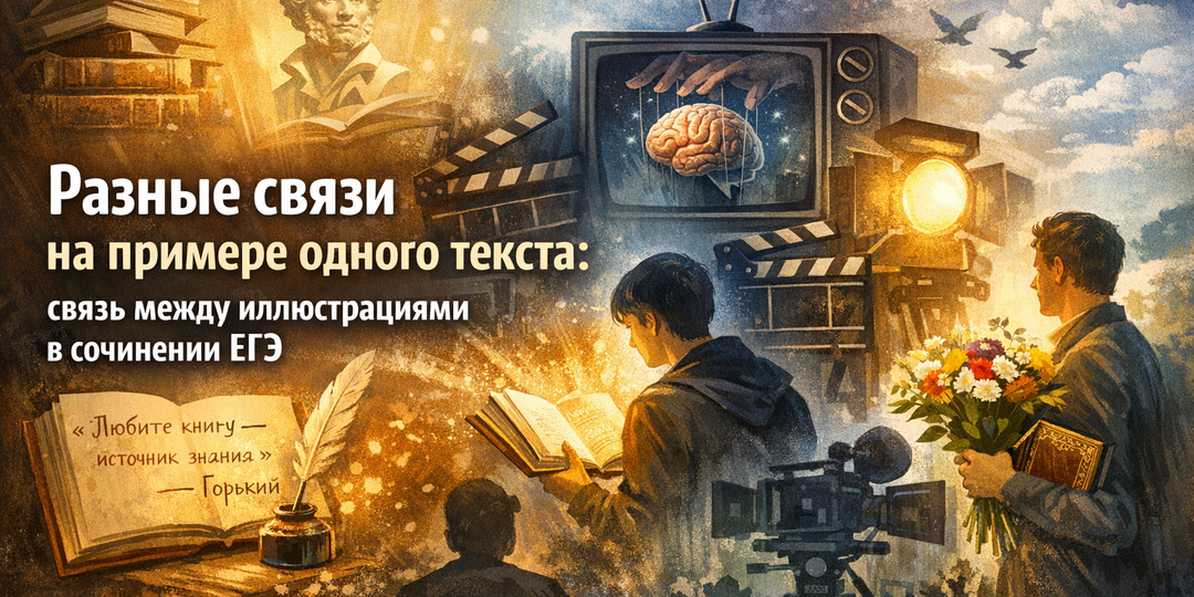 Разные связи на примере одного текста: связь между иллюстрациями в сочинении ЕГЭ