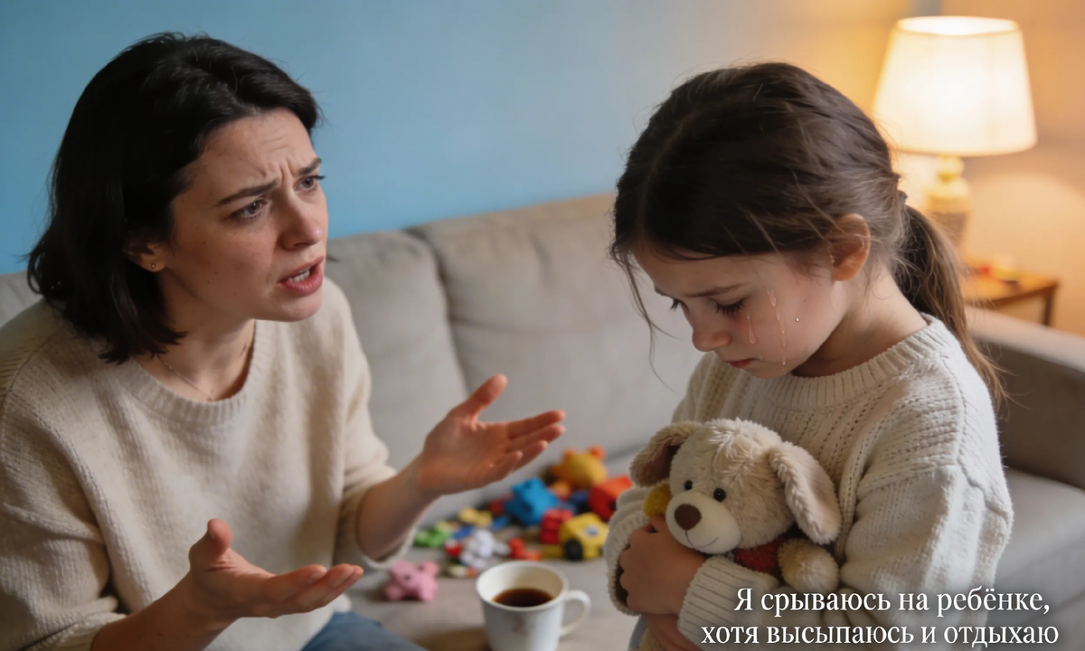 «Я срываюсь на ребёнке, хотя высыпаюсь и отдыхаю». Что это, если не усталость? Зера Бекирова.