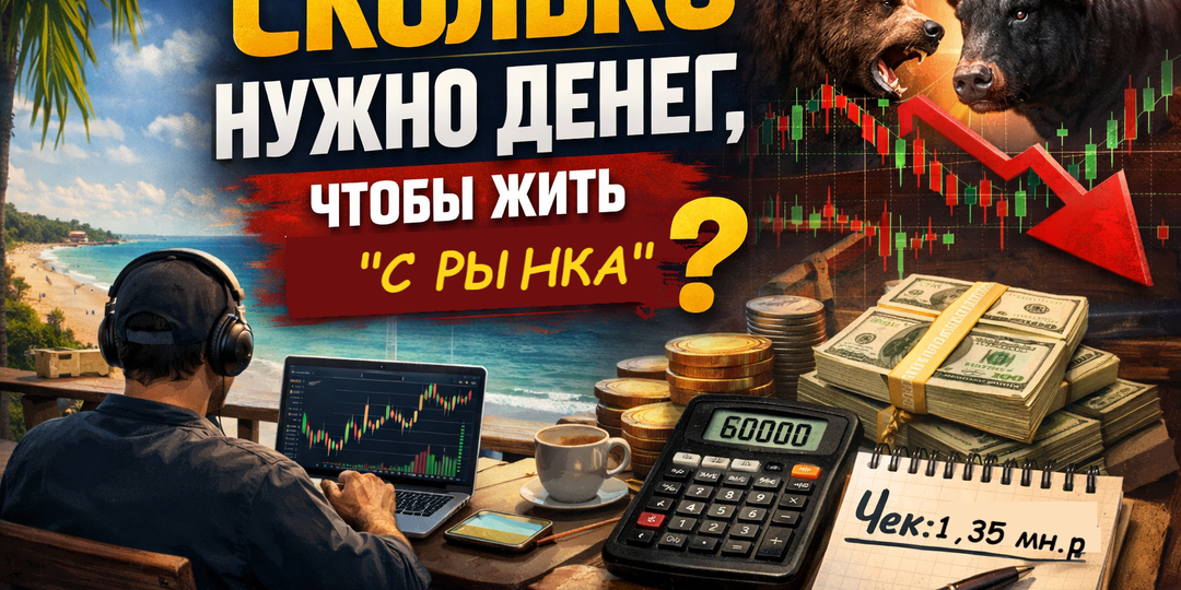 Сколько нужно денег, чтобы жить на доходы трейдинга? Считаю средний чек.
