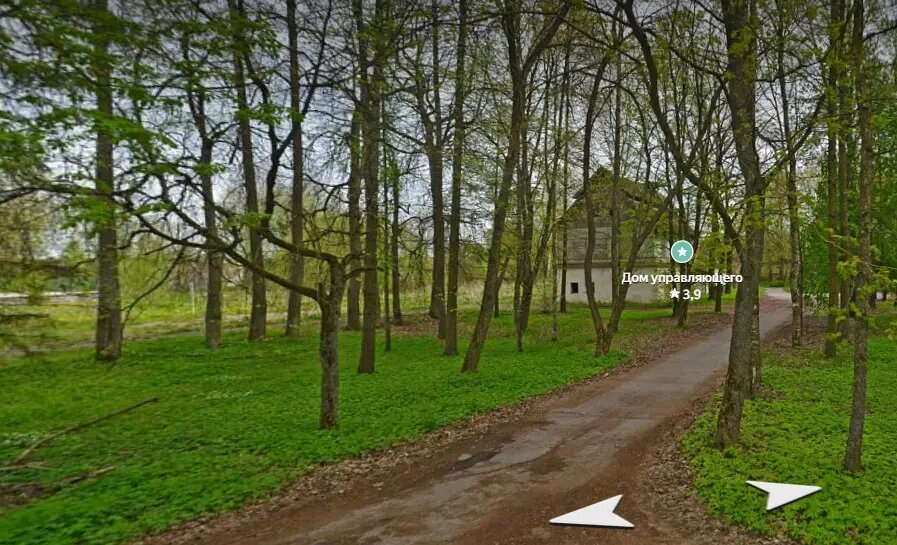    Дом управляющего имением Ганнибалов. Фото: скриншот Яндекс.Панорамы