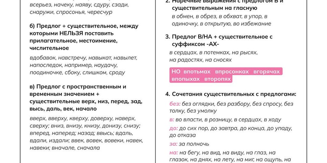 Сохраняй полезную таблицу со слитным и раздельным написанием наречий