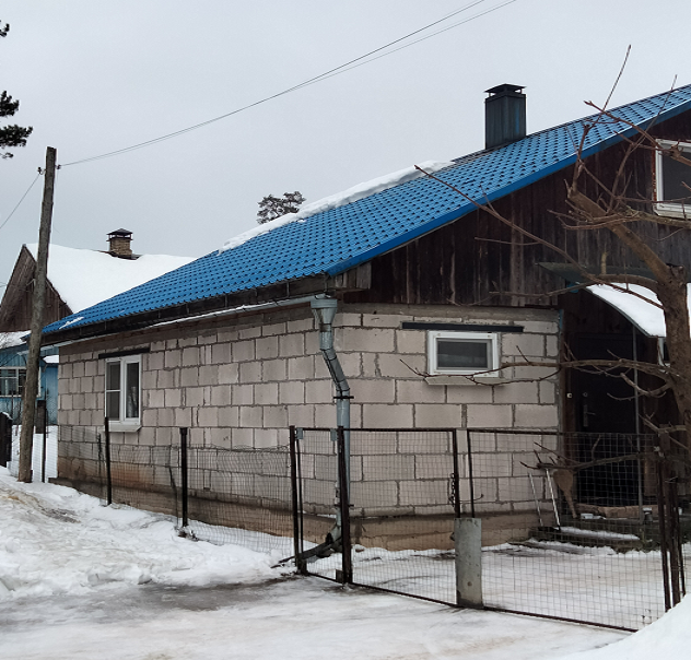 Крыша без снегозадержателей