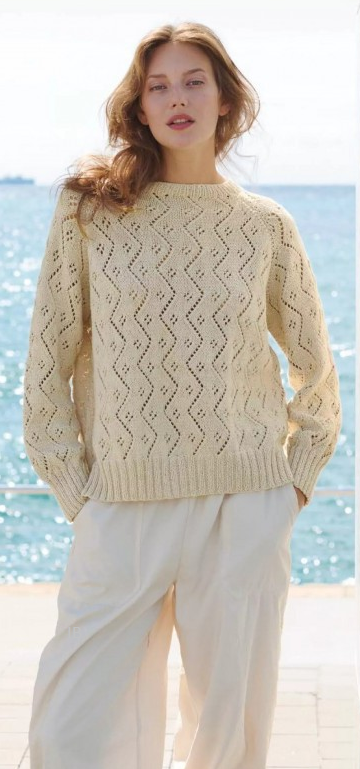 джемпер спицами