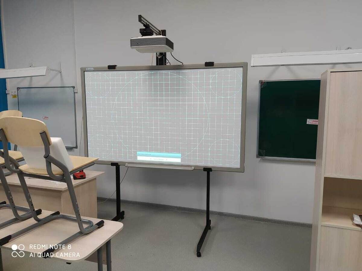 Интерактивная доска Antouch с проектором для нового корпуса школы №1002, Солнцево, г.Москва