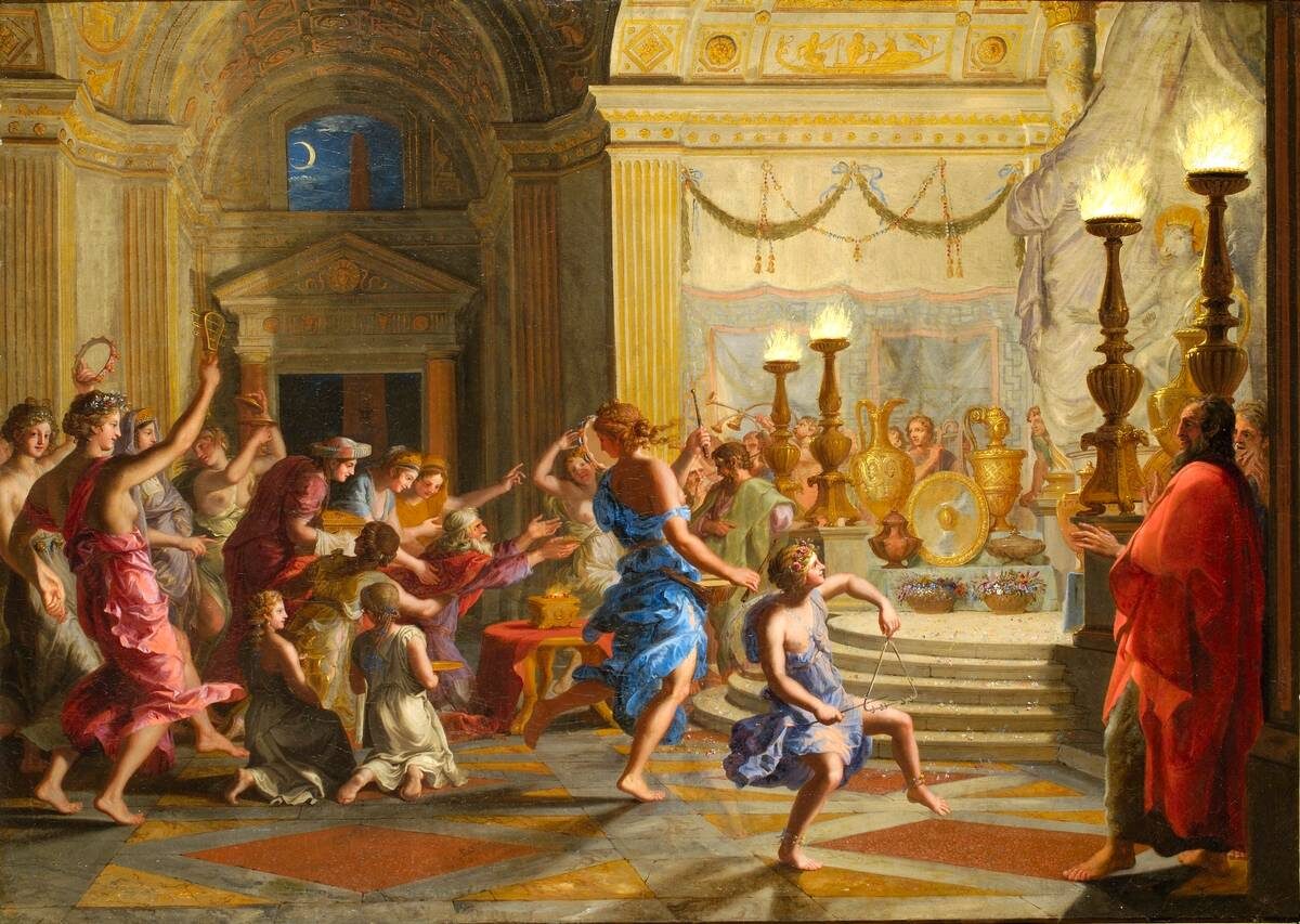     Жак Стелла. Соломон, поклоняющийся идолам. 1647   
undefined