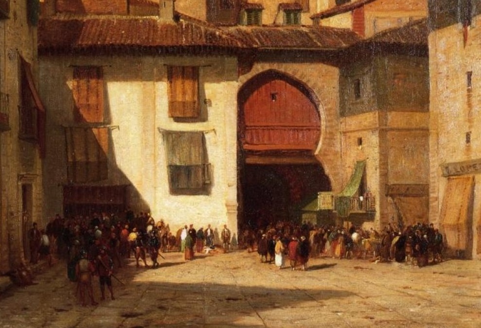     Сэмюэл Колмен.Испанский рынок (фрагмент). 1864   
undefined