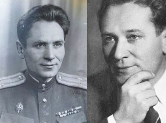 Георгий Михайлович Брянцев (1904-1960 гг.), слева - чекист, справа - литератор