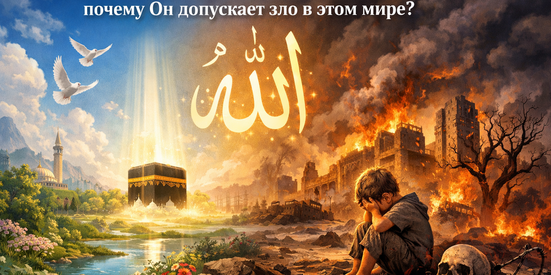 Если Аллах — абсолютно Благой, почему Он допускает зло в этом мире?