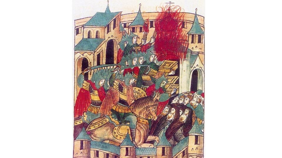    Миниатюра из хроники XVI века / Публичное достояние