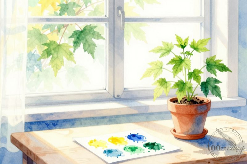 зелёный клён