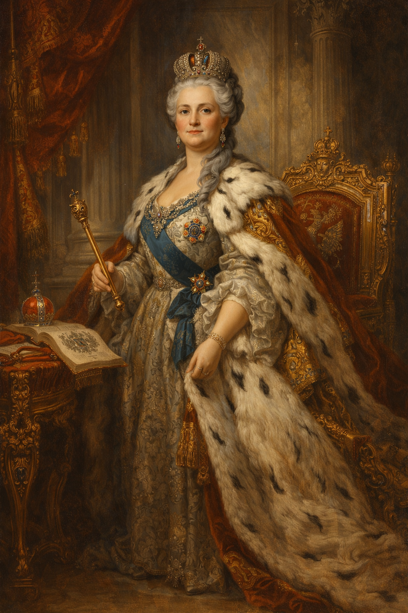 Екатерина II. Создано ИИ