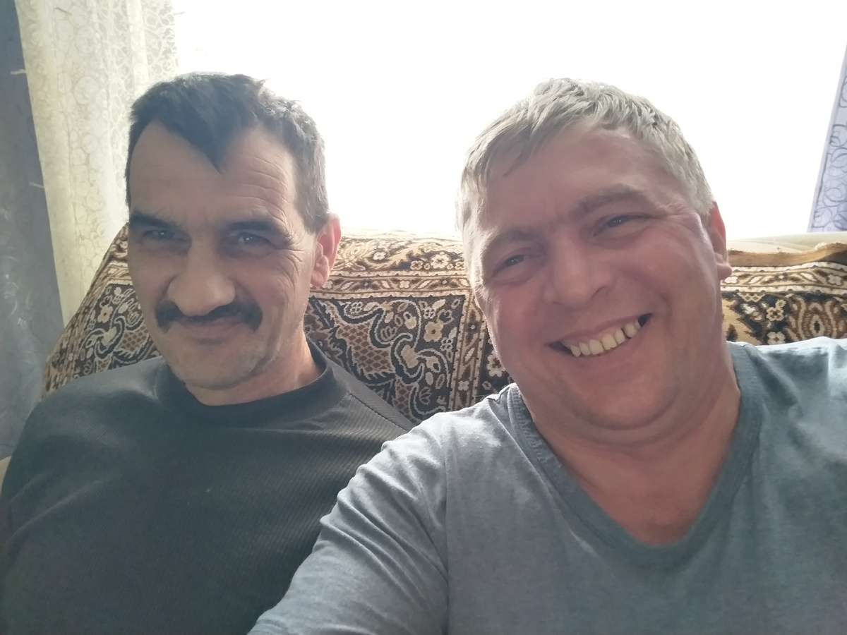 Зять Юра и я.