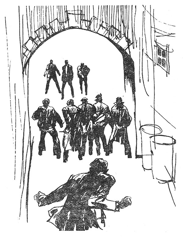 Геннадий Новожилов. Иллюстрация к сборнику Романа Подольного "Четверть гения". Изображение взято из открытых источников