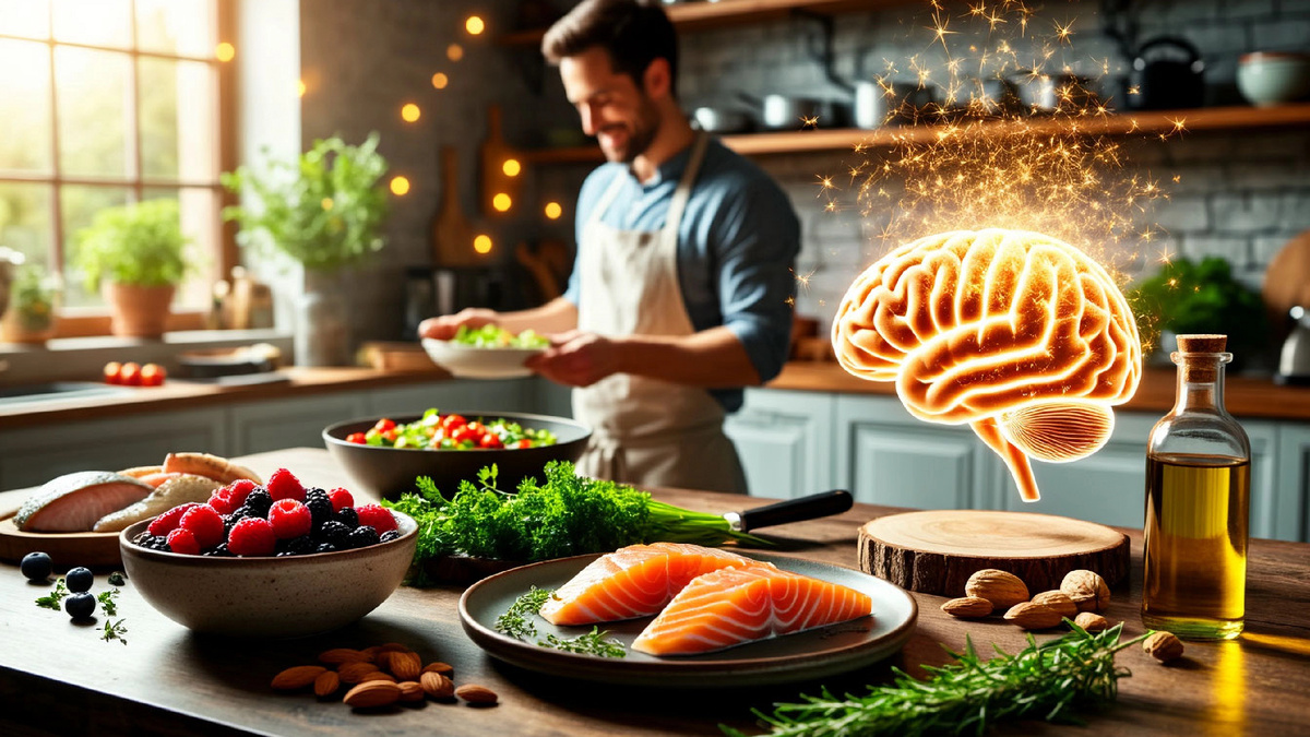 Ваш мозг стареет вместе с вами, но вы можете замедлить этот процесс. Простая еда — ягоды, рыба, оливковое масло — помогает сохранить ясность ума на годы. Выбор тарелки определяет будущее вашего мышления.