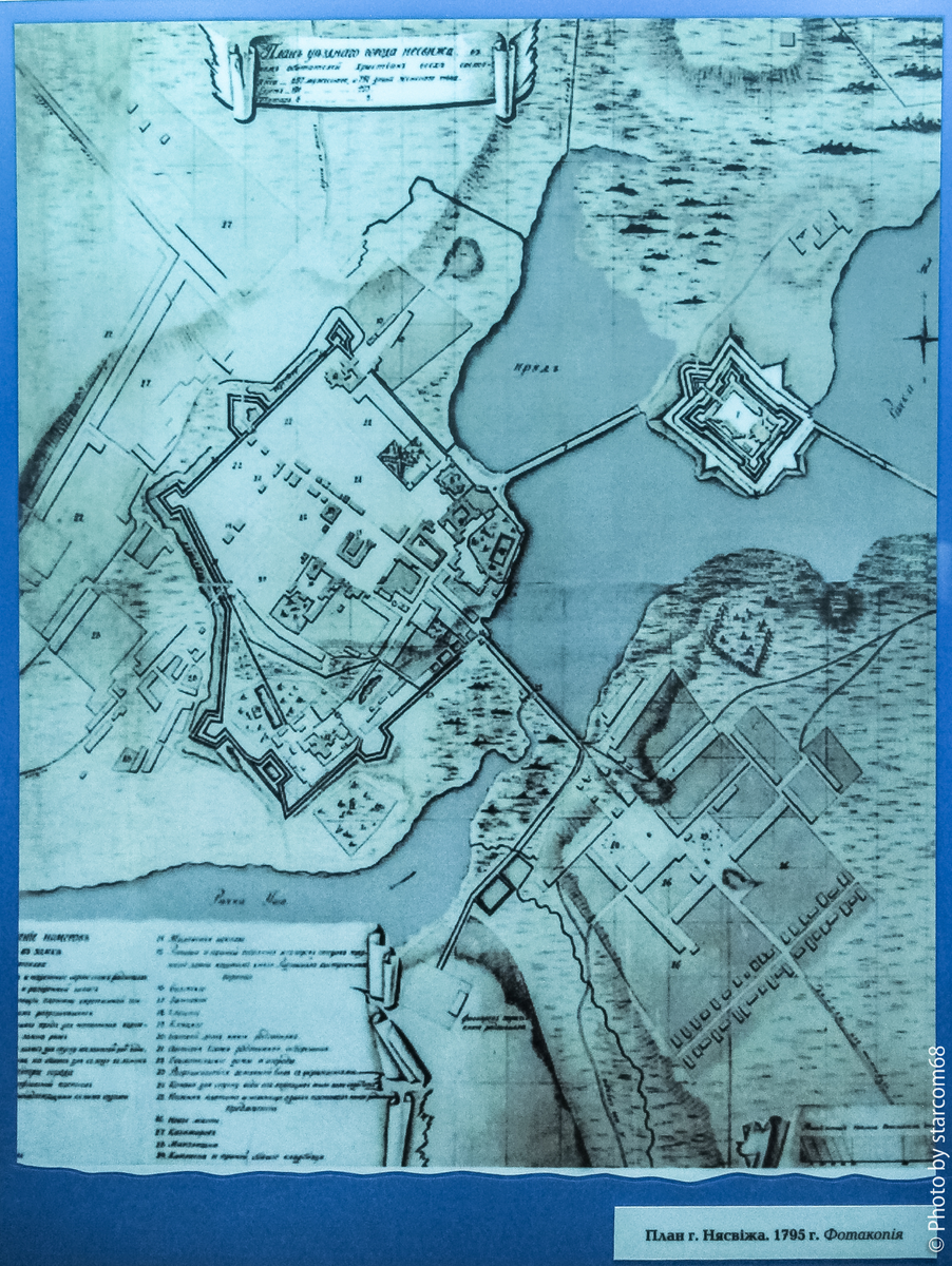 План города Несвиж 1795 года, послуживший основой для изготовления макета в городской ратуше
