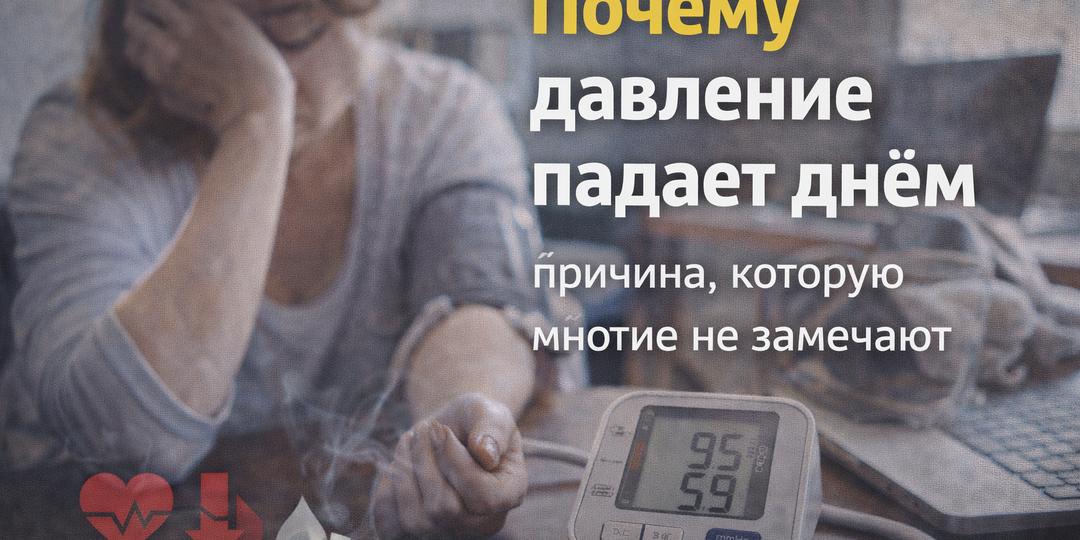 Почему давление падает днём — причина, которую многие не замечают?