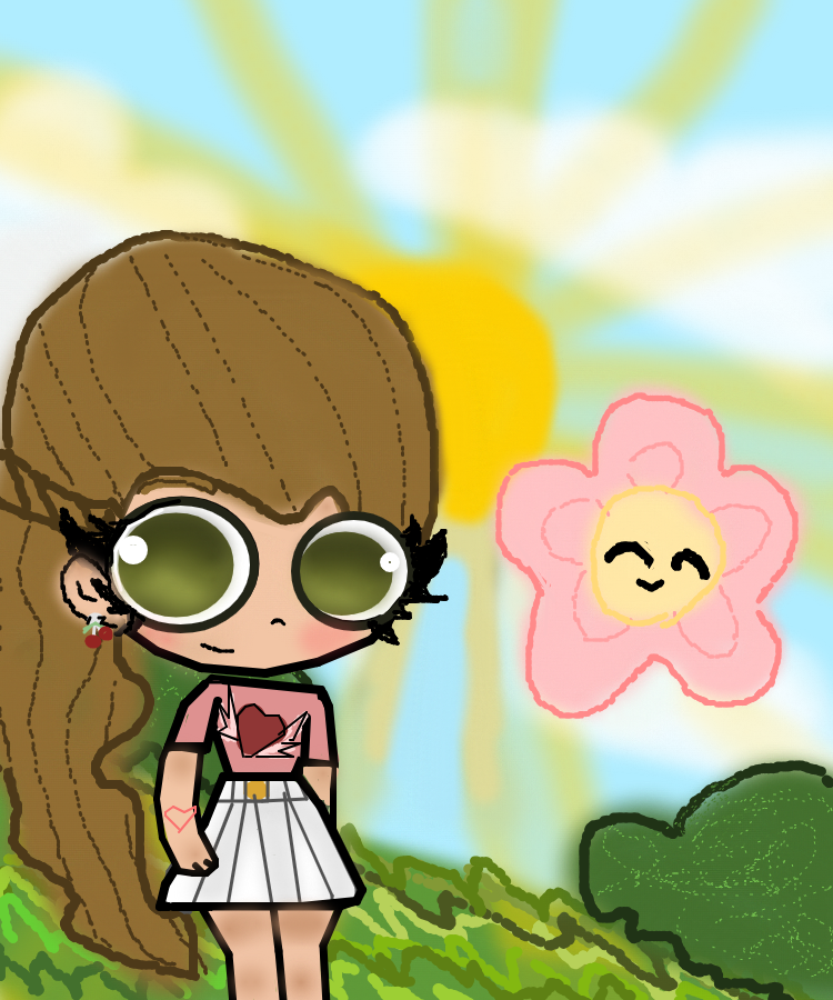 если что там цветок А ЕТО NEW СПОЙЛЕР >=3 (если чо я его с вами завтра познакомлю а пока что вот арт к конкурсу) 