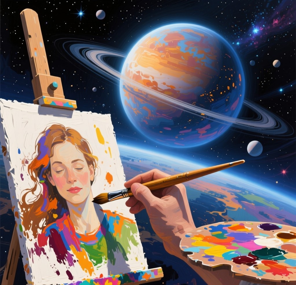 Астрология. Иллюстрация сгенерирована нейросетью