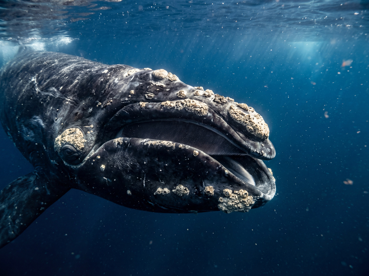 Японский Кит Eubalaena Glacialis Japonica