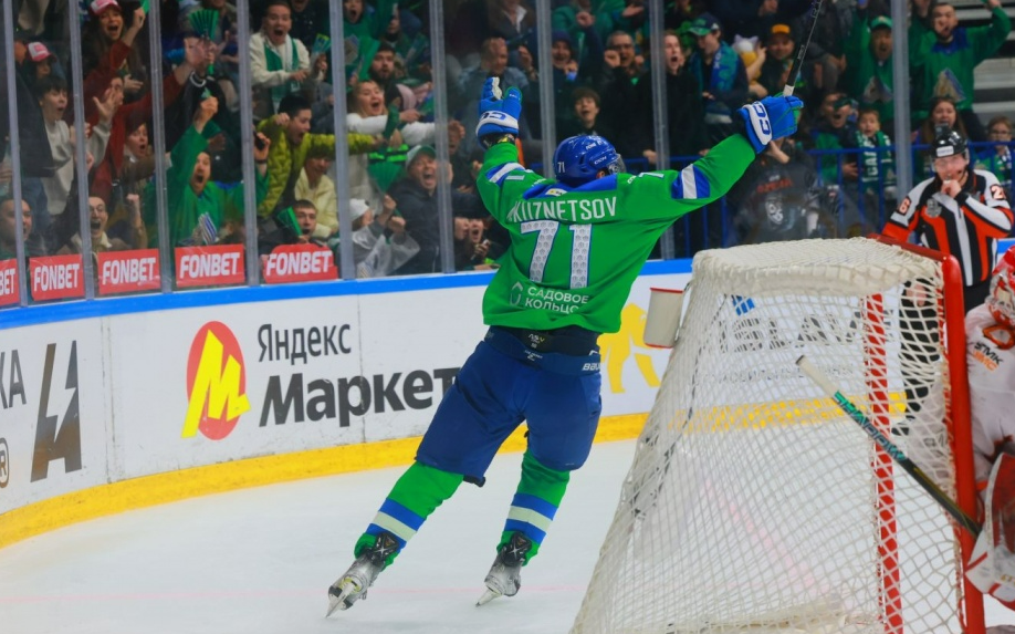 Автор победной шайбы "Салавата" Максим Кузнецов. Фото: соцсети