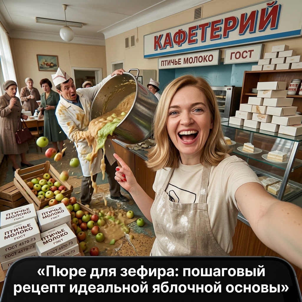    Идеальное яблочное пюре — основа для пышного домашнего зефира admin