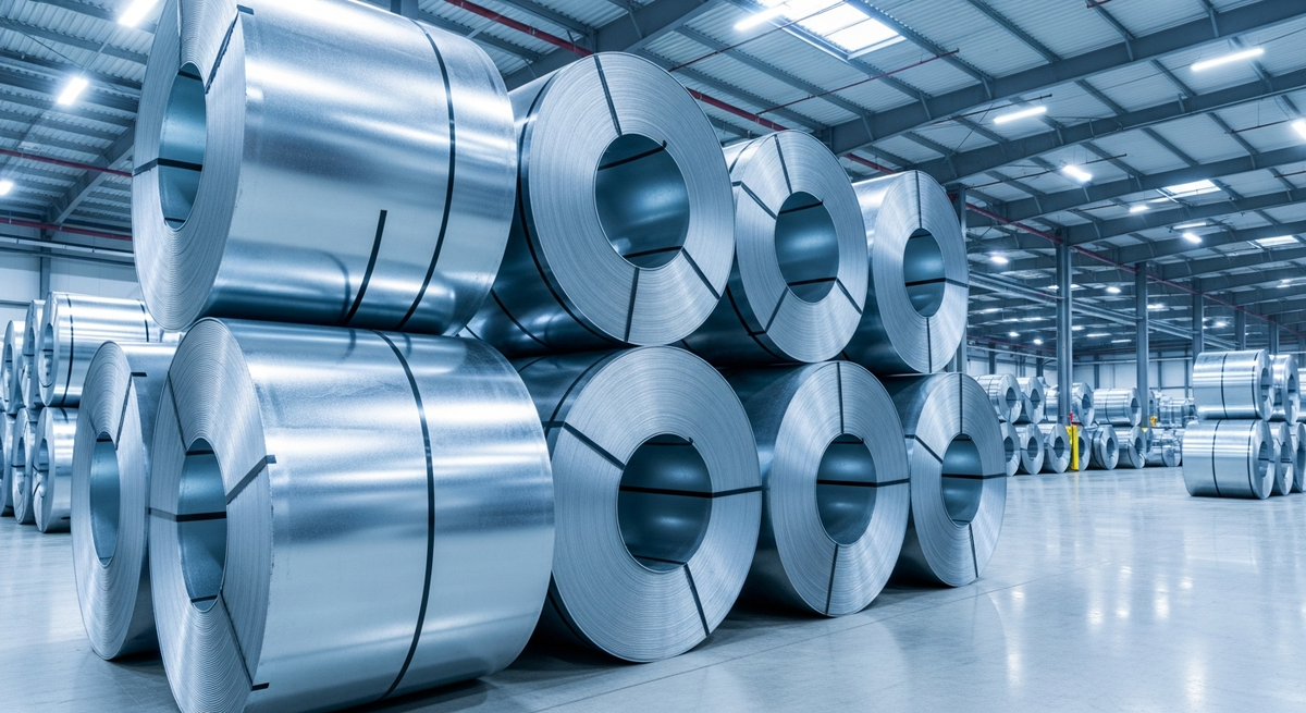 Рулоны оцинкованной стали на складе — именно отсюда начинается путь до вашего объекта