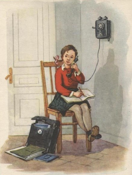 Л.А.Оскорбин. Что сегодня задано? 1950-е. Музей-заповедник "Прорыв блокады Ленинграда".