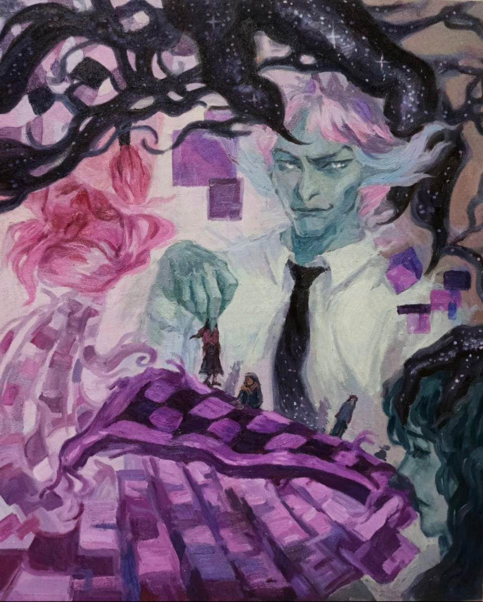 "Игра" холст, масло 85×68см.
